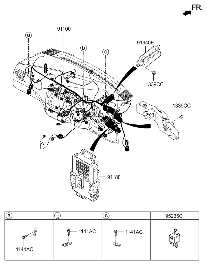 MAIN WIRING KIA CEED 12 (2013-) [Australia]