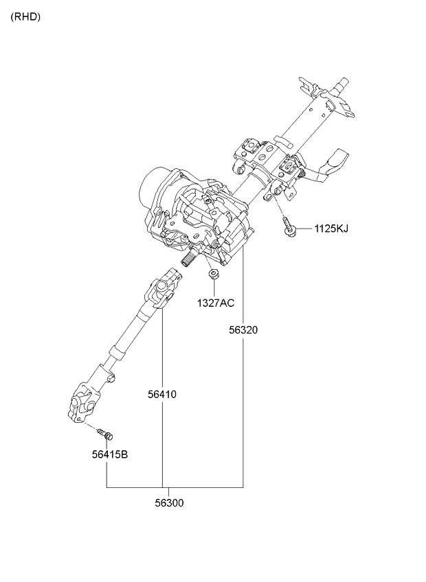 STEERING COLUMN & SHAFT (02/02) KIA CEED 10 (2010-) [Europa]