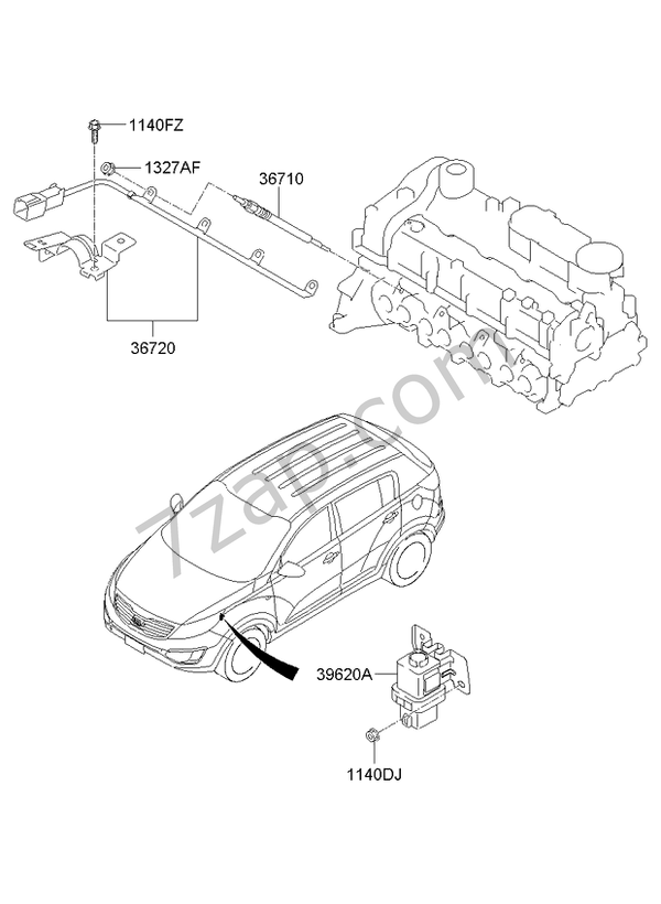 GLOW PLUG KIA SPORTAGE 10 (SLOVAKIAEUR) (20102014) [Europa]