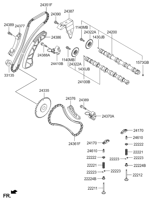 CAMSHAFT & VALVE KIA SPORTAGE 14 (SLOVAKIAGEN) (2014) [일반사항]