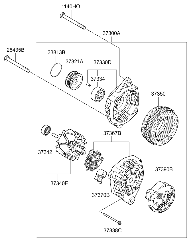 ALTERNATOR KIA SPORTAGE 14 (SLOVAKIAGEN) (2014) [General]