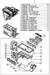 KIA AVELLA 98 (1998-1999) ショートエンジンとガスケットセット