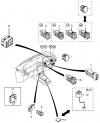 KIA SPORTAGE 97 (1997-1998) Переключатели и выключатели приборной панели