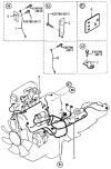 KIA SPORTAGE 97 (1997-1998) ENGINE & TRANSMISSION WIRING HARNESSES