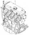 KIA PICANTO 04: -SEP.2006 (2004-2006) Подрамник двигателя в сборе