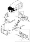 KIA PICANTO 04: -SEP.2006 (2004-2006) 翼子板和散热器固定框板