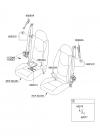 KIA SOUL 08 (2008-) ремень безопасности передних сидений (01/02)