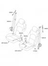 KIA CADENZA 08 (2011-) ремень безопасности передних сидений