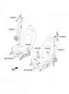 KIA OPTIMA 11 (2010-2013) ремень безопасности передних сидений