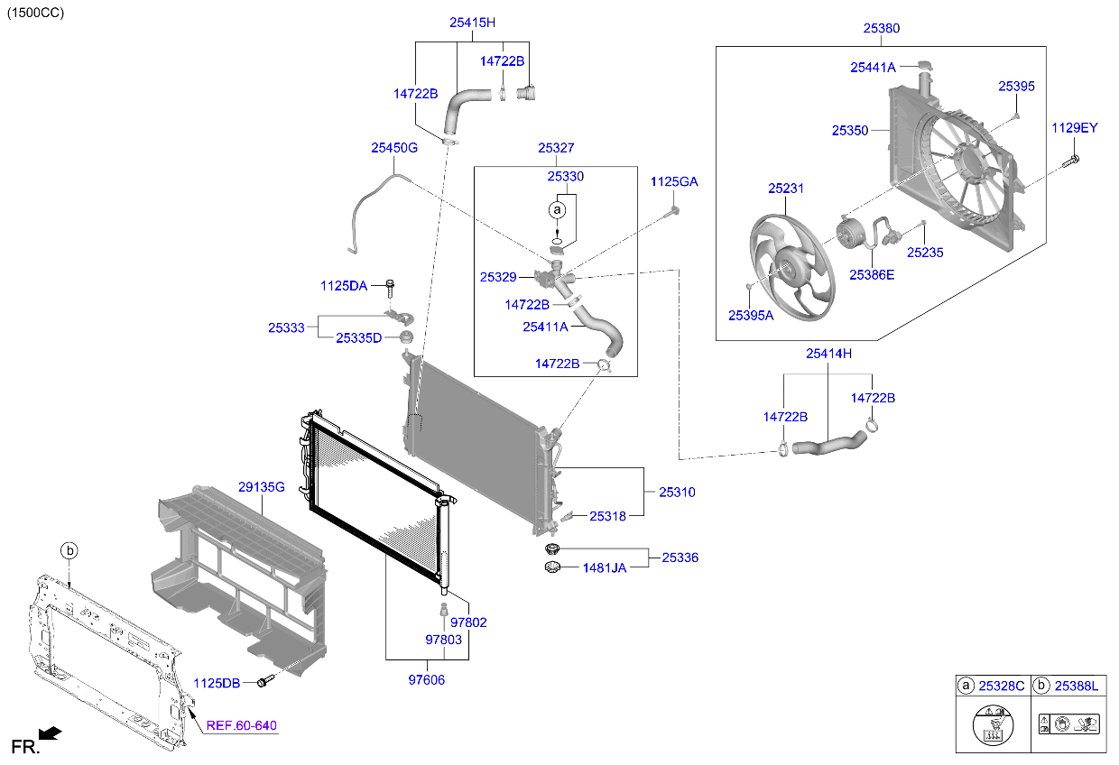 Buy Kia Seltos SP2 Facelift Engine cooling system parts online 2023 ...