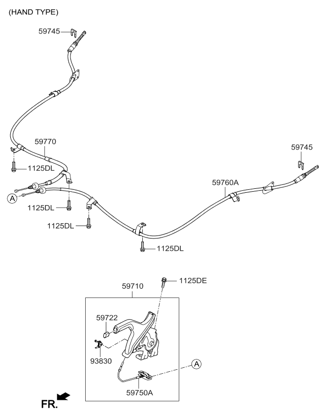 Kia Sportage QL Parking brake system parts 2015 - 2022 | EPC Europe