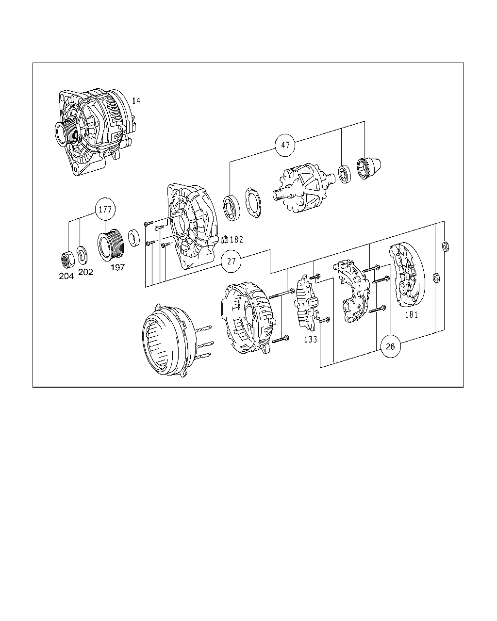 DREHSTROMGENERATOR [Unimog] MERCEDES [EUROPA] [ENGINE]OM 904 LA