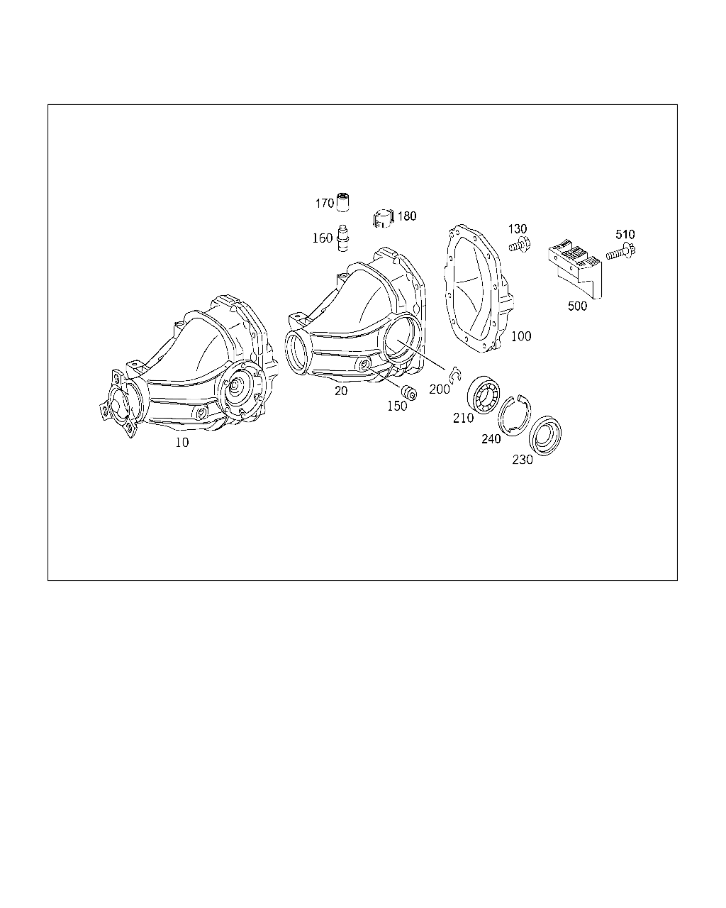 后轴中间件 [小轿车] MERCEDES [欧洲] [機殼]CLK-KLASSE