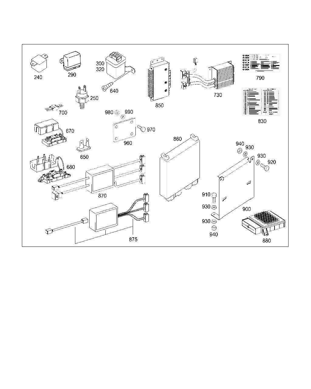 APPARATUS PLATE AND CONTROL UNITS [Автобус] MERCEDES [ЕВРОПА] [ШАССИ]OMC 1626 58