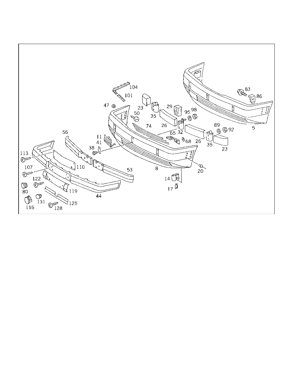 FRONT BUMPER [小轿车] MERCEDES [欧洲] [機殼]200