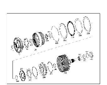 多盘式离合器 K27，行星齿轮组 4