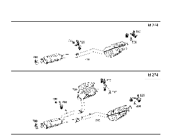 EXHAUST SYSTEM USED ON FOUR-CYLINDER GASOLINE VEHICLES