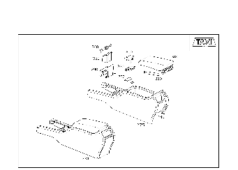 HOUSING WITH TRAY, ARMREST, AND ASHTRAY