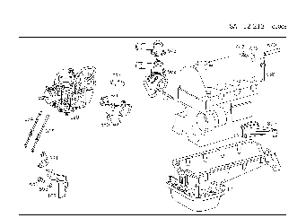 ENGINE PARTS W/AIR CONDITIONER ATTACHED