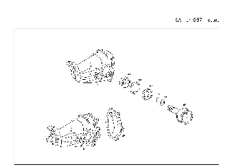 REAR AXLE HOUSING WITH DIFFERENTIAL, FOR TAXI