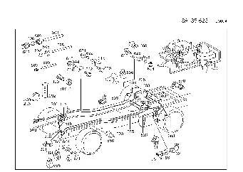 COMBINED ONE-LINE AND TWO-LINE TRAILER BRAKE USED WITH DISC BRAKES