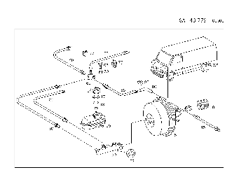 BRAKE PARTS ON FRONT AXLE WITH TWO-CIRCUIT BRAKE