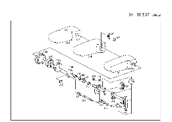 FRONT SEAT BACKREST, VELOURS (FOR ELECTRICAL PARTS USED WITH ELECTRIC SEAT ADJUSTMENT,SEE SA 56633)