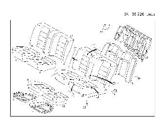 REAR SEAT,LEATHER (SPORTS SEAT)
