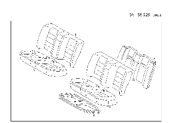 REAR SEAT,LEATHER (FRONT SPORTS SEAT)