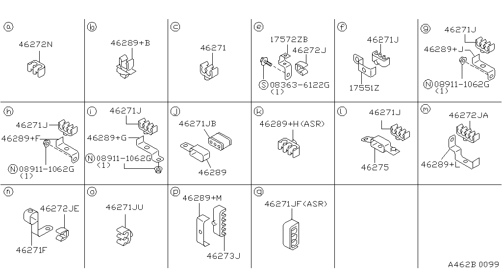 BRAKE PIPING & CONTROL NISSAN 300ZX [Australia (ruota destra)]