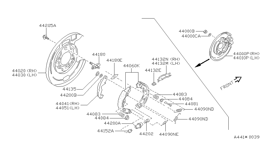 REAR BRAKE NISSAN 300ZX [CANADA]