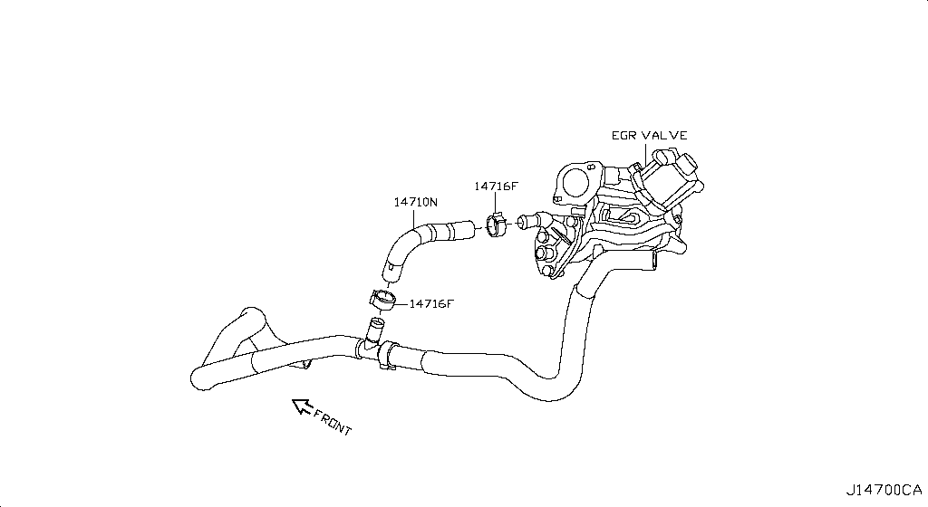 EGR PARTS NISSAN QASHQAI [Europe (left wheel)]