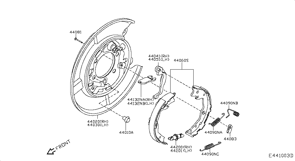 REAR BRAKE NISSAN JUKE UK MAKE [Europa (linkes Rad)] GUCCI 財布のみ