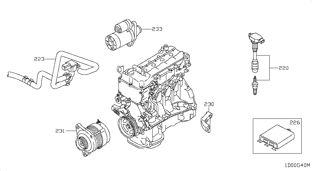 ENGINE ELECTRICAL NISSAN NT-500