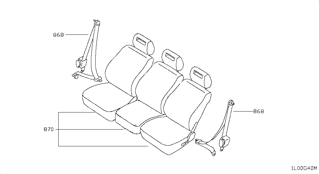 SEAT & SEAT BELT NISSAN NT-500