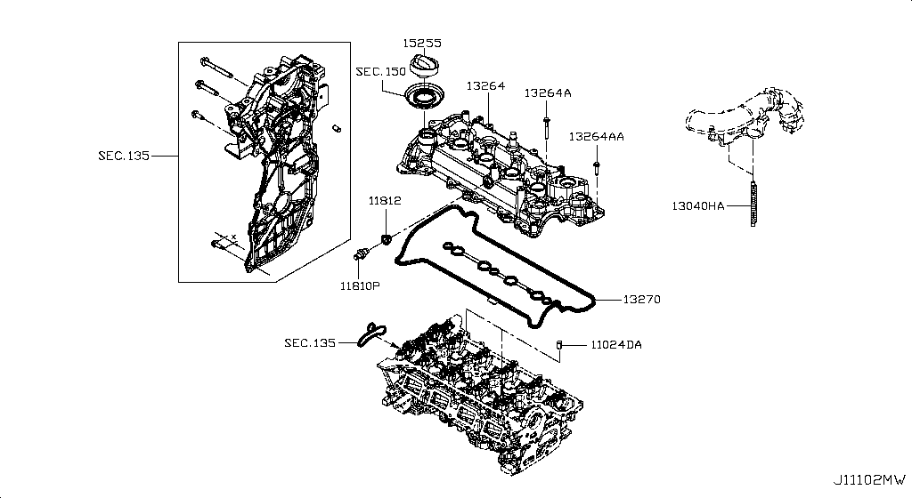 CYLINDER HEAD & ROCKER COVER NISSAN QASHQAI UK MAKE [Europe (left 
