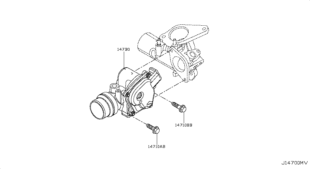 EGR PARTS NISSAN QASHQAI UK MAKE [Europe (right wheel)]