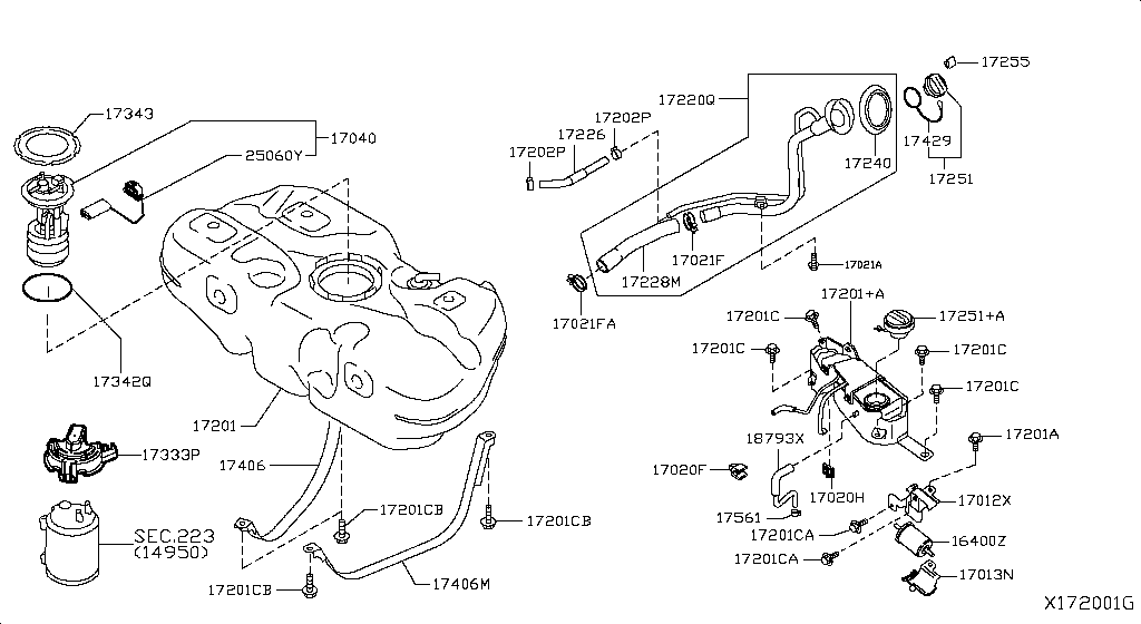 FUEL TANK NISSAN MARCH MEX MAKE [Asia (left wheel)]
