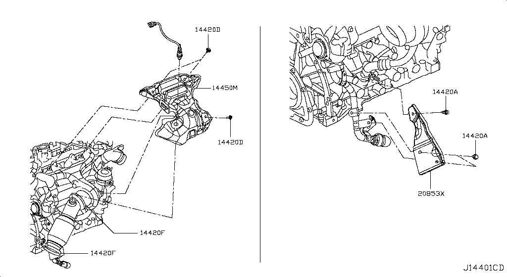TURBO CHARGER NISSAN NAVARA NP300 [Asia (left wheel)] 