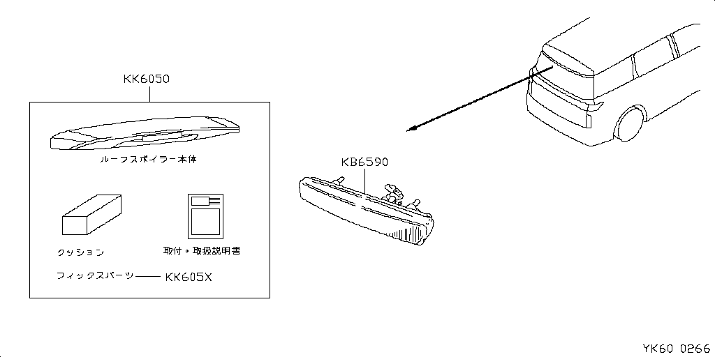 ｴｱﾛﾊﾟｰﾂ,ｽﾎﾟｲﾗｰ NISSAN ELGRAND [JAPAN] [JAPAN]