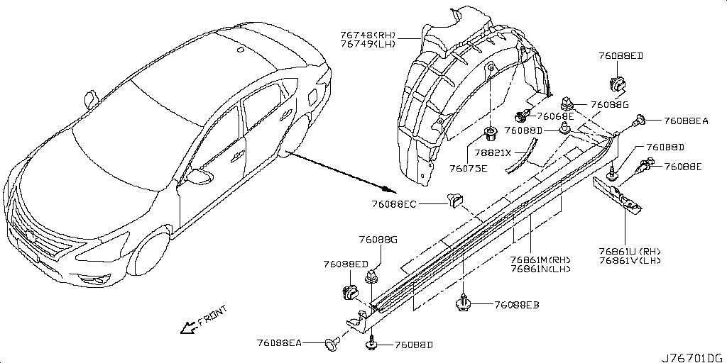S15ページ ﾎﾞﾃﾞｲ ｻｲﾄﾞ ﾌｲﾂﾃｲﾝｸﾞ<ﾎﾞﾃﾞｲ> NISSAN TEANA [JAPAN] [日本]