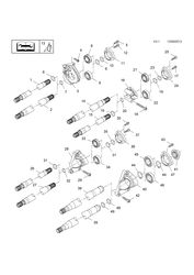FRONT AXLE IDLE DRIVE SHAFT