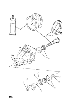 DIFFERENTIAL GEAR AND PINION