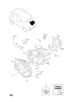 TRANSMISSION CASE AND COVERS