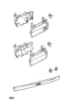FRONT AND REAR DOOR OUTER HANDLES