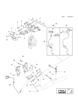 EXHAUST MANIFOLD AND CATALYTIC CONVERTER