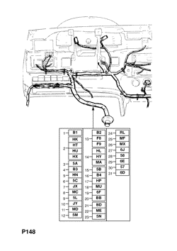 INSTRUMENT PANEL WIRING HARNESS (CONTD.)