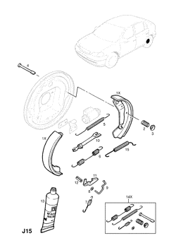 REAR BRAKE SHOE AND LINING (CONTD.)