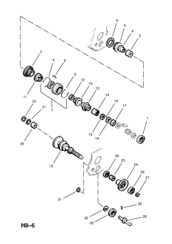 COUNTERSHAFT AND GEARS