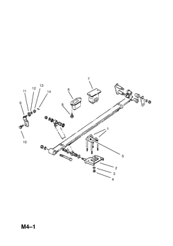 REAR SPRING ATTACHING PARTS (CONTD.)